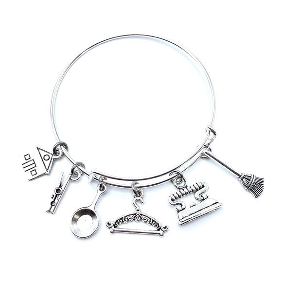 Housekeeper Bracelet Housekeeping Theme Charm Bangle Appreciation Thank … - Picture 5 of 5